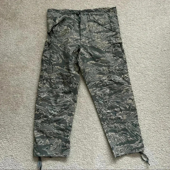 USAF Cold Weather Tiger Stripe Camouflage Trousers Pant XL Long SPM1C1-08-D-1041 - Picture 3 of 16
